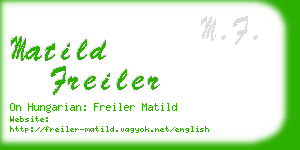 matild freiler business card